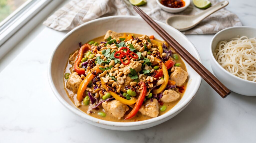 Peanut Butter Chicken Stir Fry
