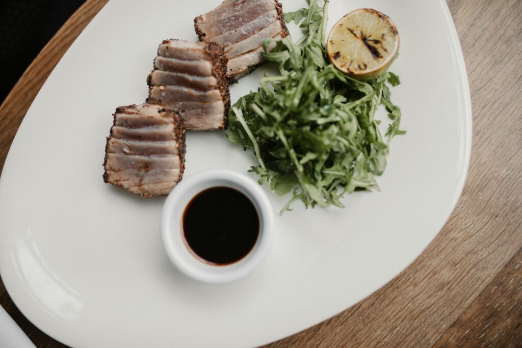Grilled Tuna Steaks with Salsa Verde