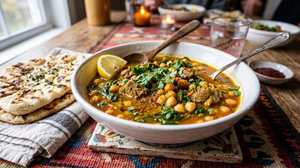 Quick Lamb and Chickpea Stew