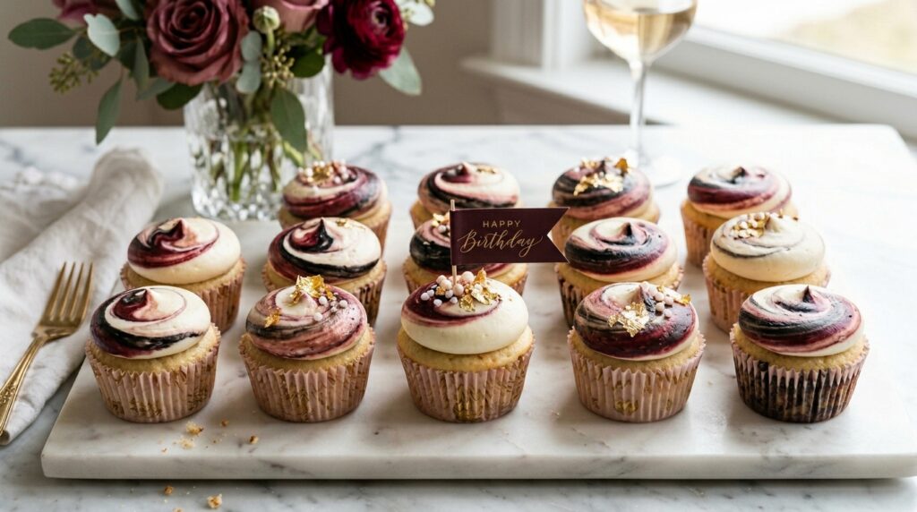 Marble Swirl Cupcakes