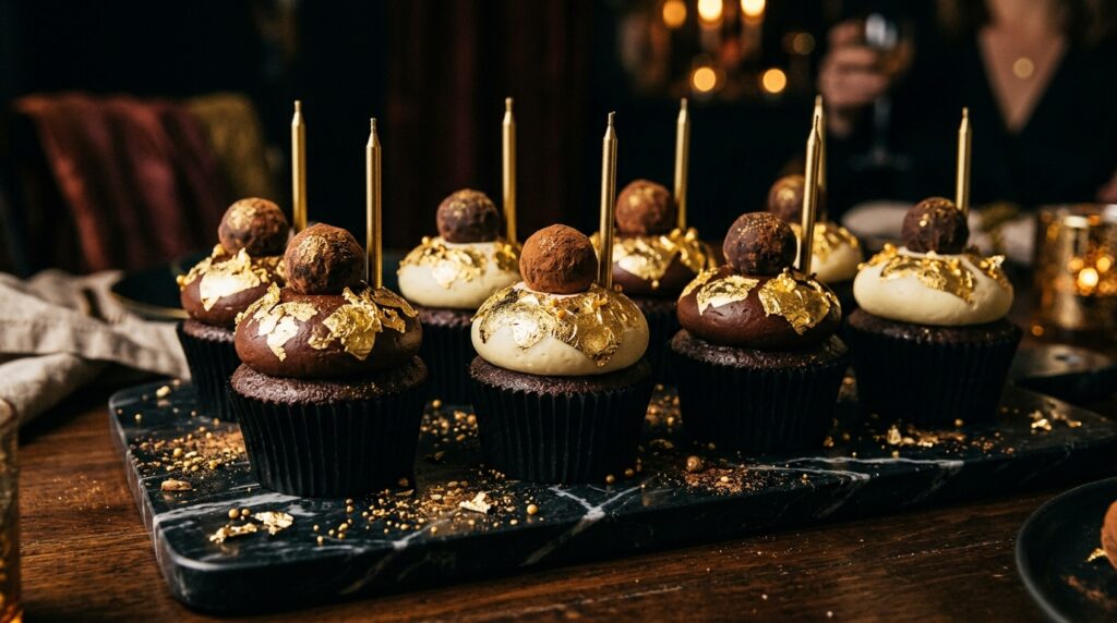 Gold Leaf Luxury Cupcakes