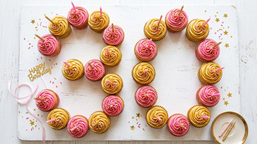 Number Birthday Cupcakes