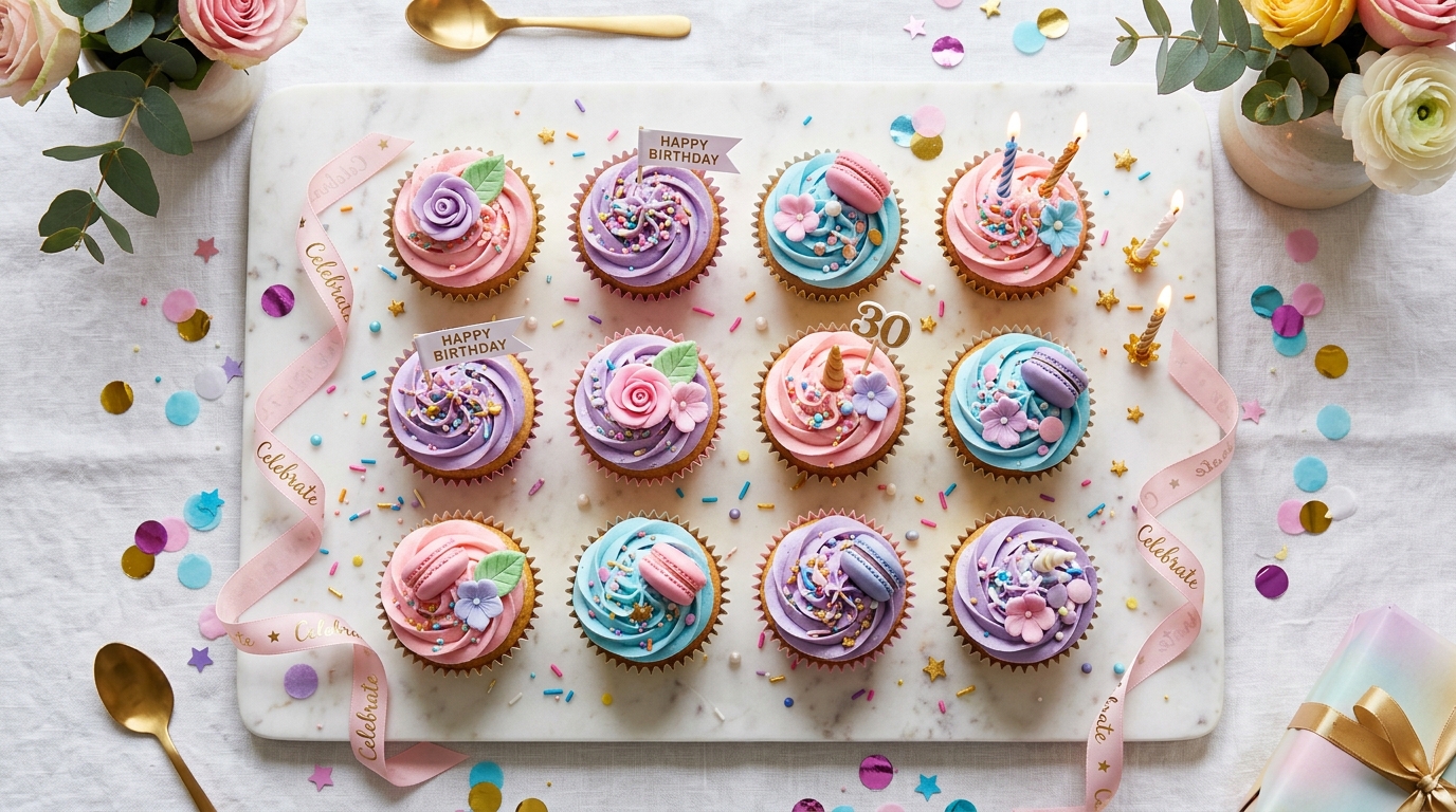 20 Cute Birthday Cupcakes: Easy Recipes & Decorating Ideas