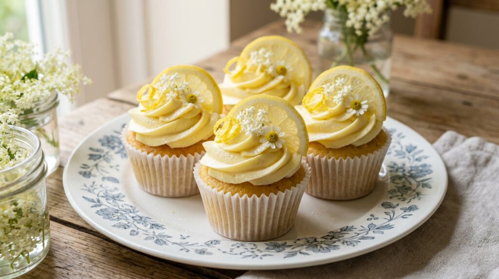 Lemon and Elderflower Cupcakes