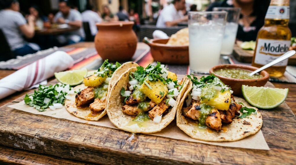 Chicken Tacos al Pastor Style