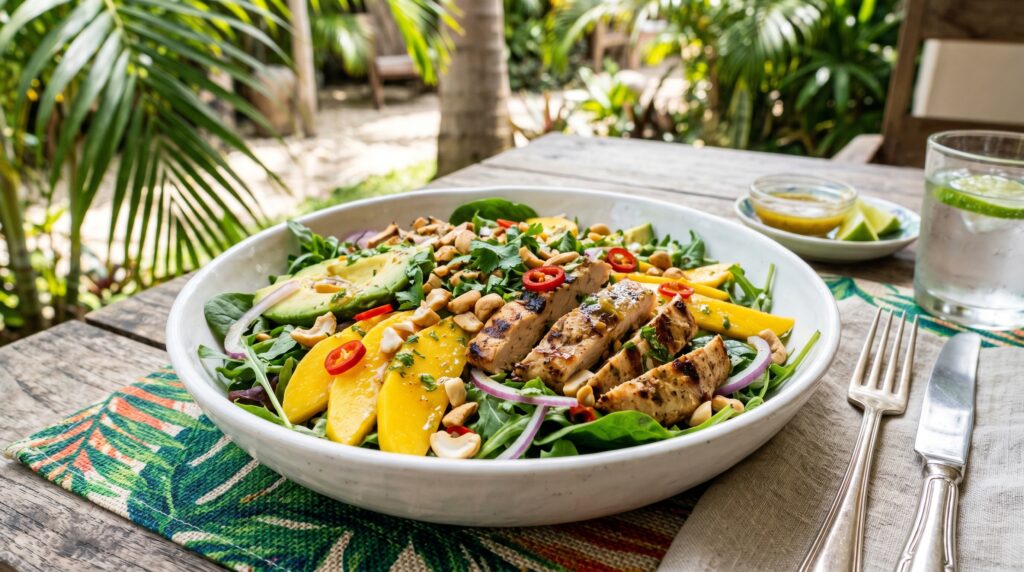 Mango Avocado Chicken Salad