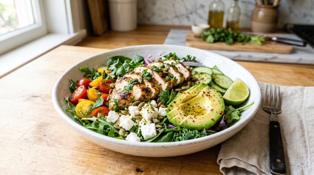Chicken Avocado Keto Bowl