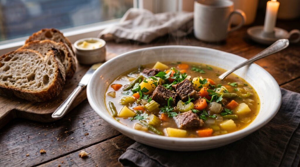 30-Minute Beef and Vegetable Soup