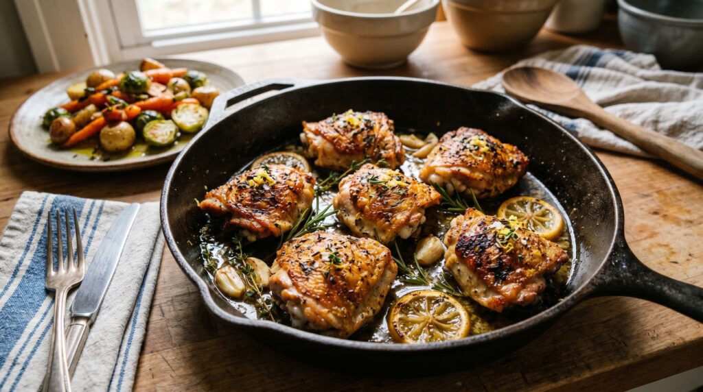 Lemon Herb Chicken Thighs