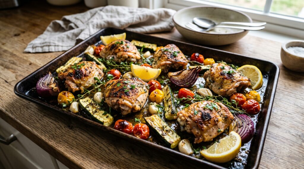 One-Pan Lemon Herb Chicken and Vegetables