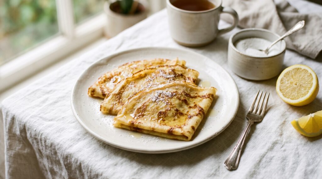 Classic Lemon and Sugar Crepes