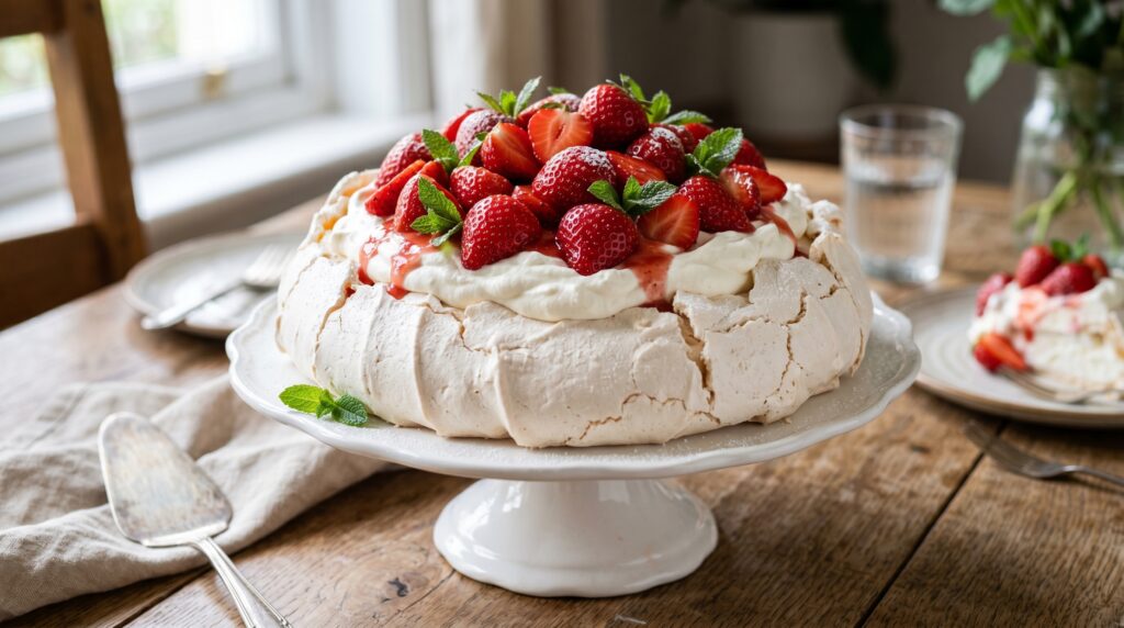 Strawberry Pavlova