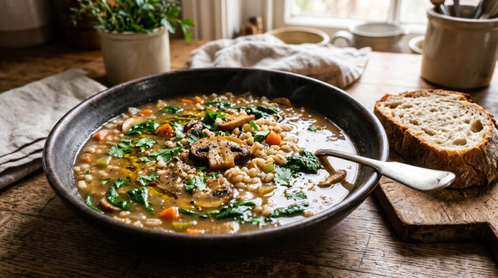 Mushroom and Barley Soup