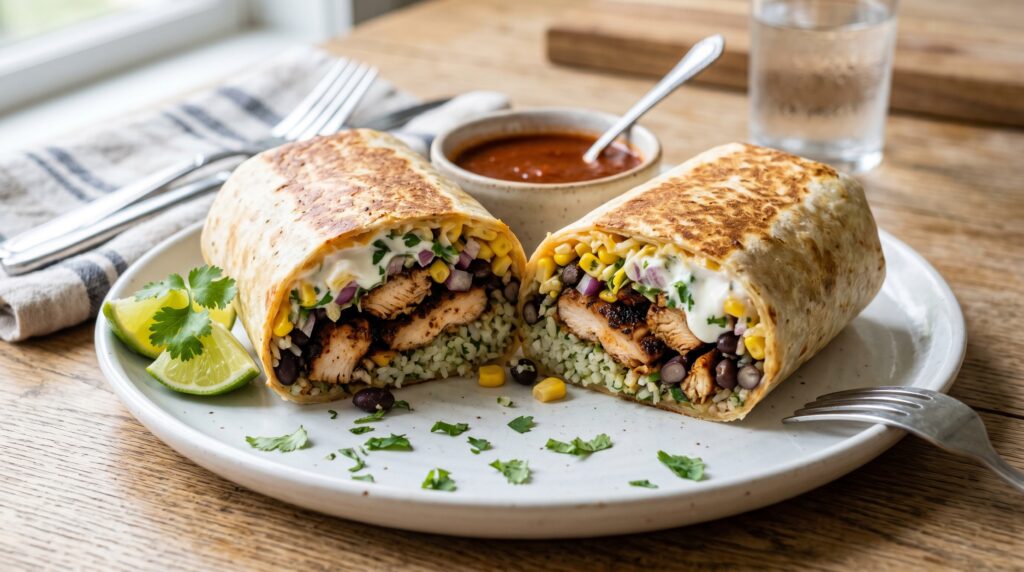 Chicken Burrito with Chipotle Lime Marinade
