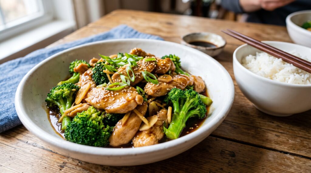 Chicken and Broccoli in Oyster Sauce