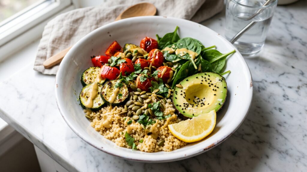 Quinoa and Roasted Vegetable Bowl