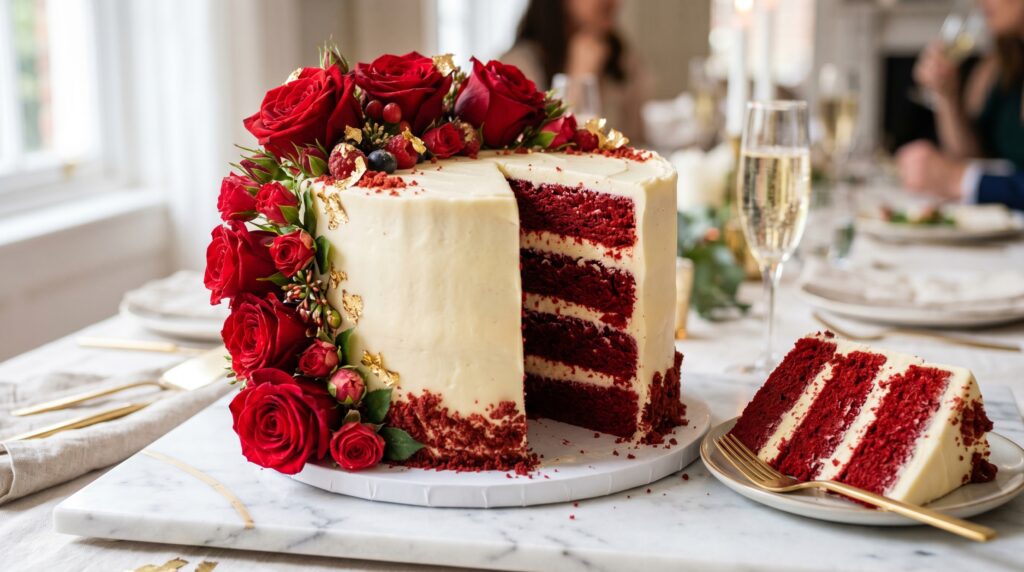 Red Velvet Cake with Cream Cheese Frosting