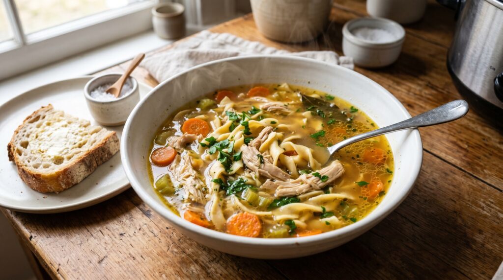 Slow Cooker Chicken Noodle Soup