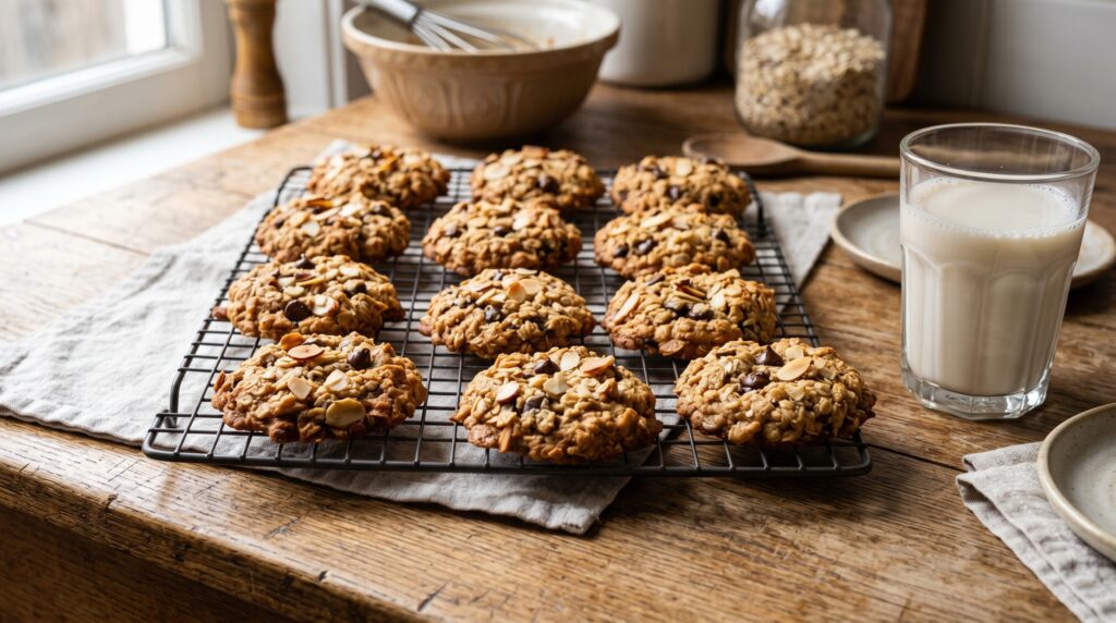 Oat and Almond Crispy Cookies