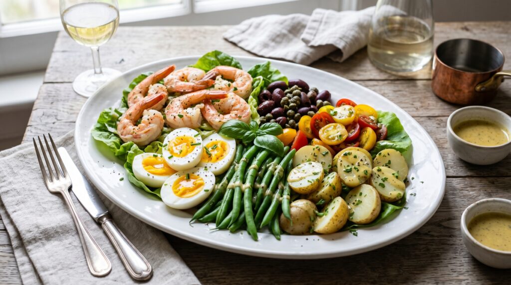 Shrimp Niçoise Salad