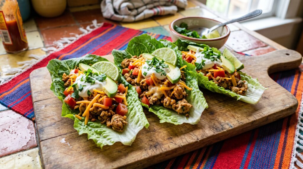 Lettuce Wrap Chicken Tacos