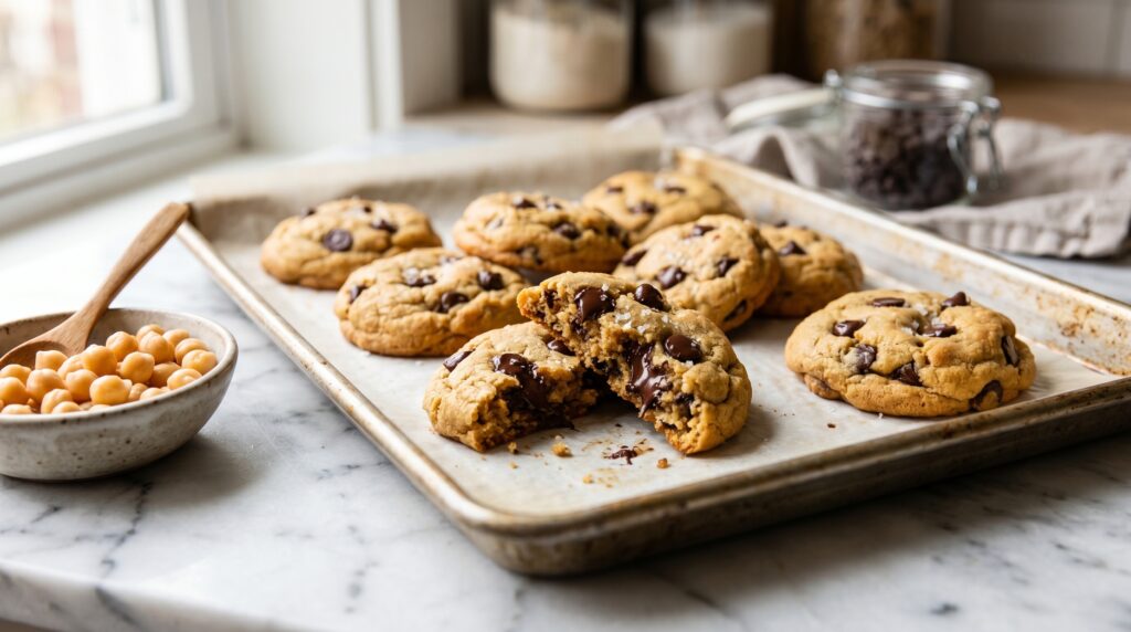 Chocolate Chip Chickpea Cookies
