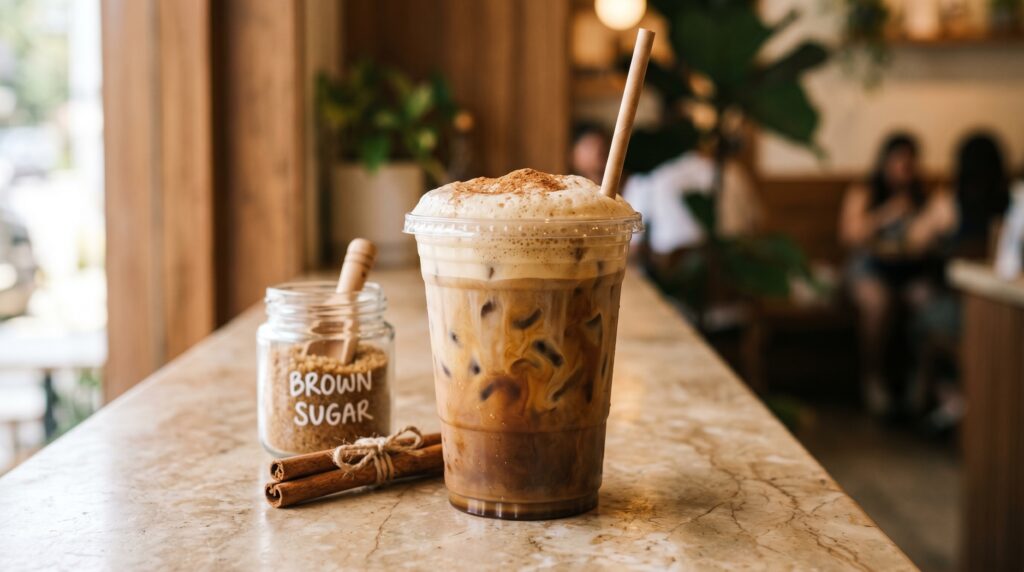 Iced Brown Sugar Oat Milk Shaken Espresso