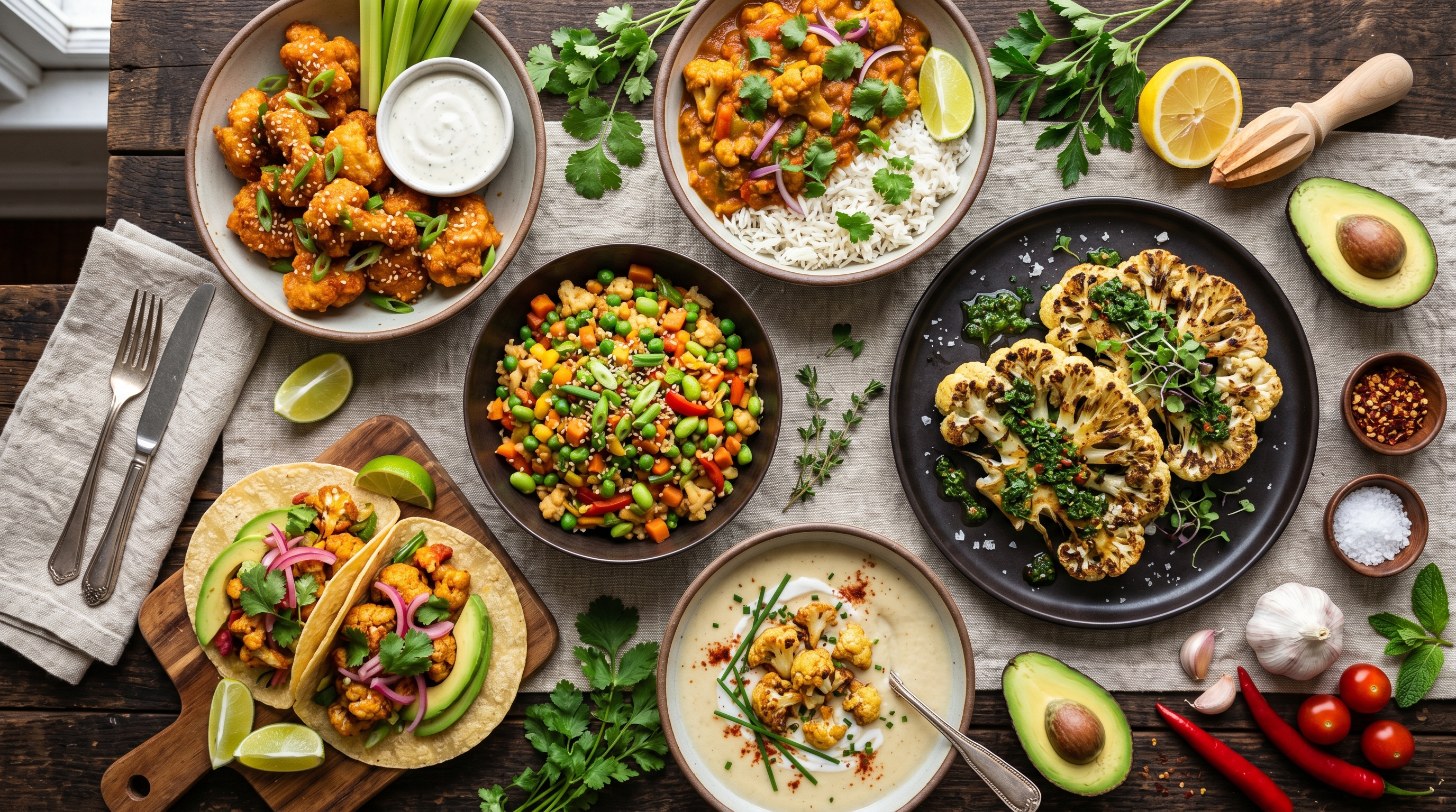 18 Easy Vegan Cauliflower Recipes: Bold & Satisfying