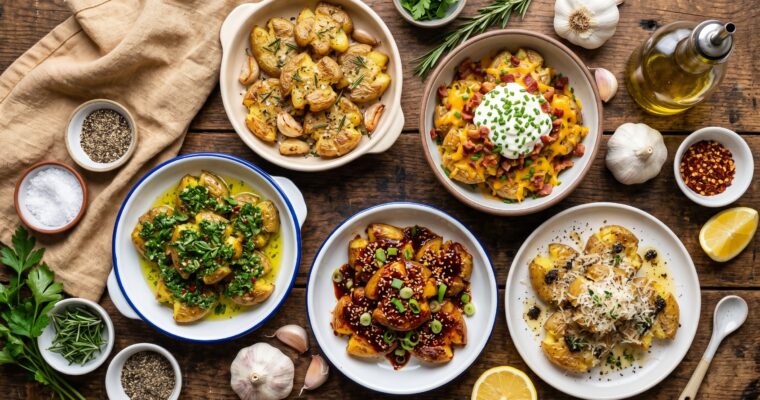 15 Best Smashed Potato Recipes: Crispy & Flavorful Sides