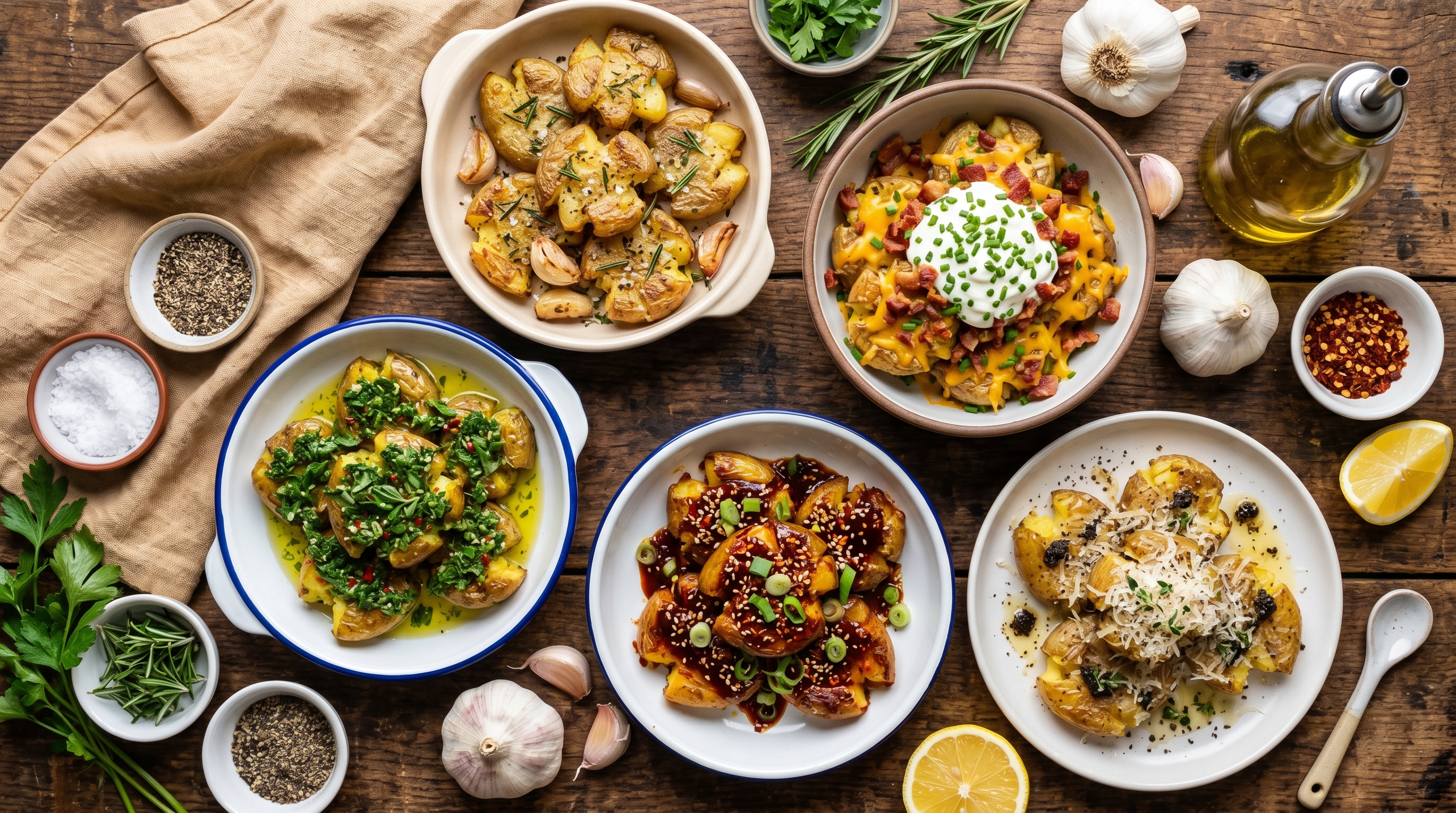 15 Best Smashed Potato Recipes: Crispy & Flavorful Sides
