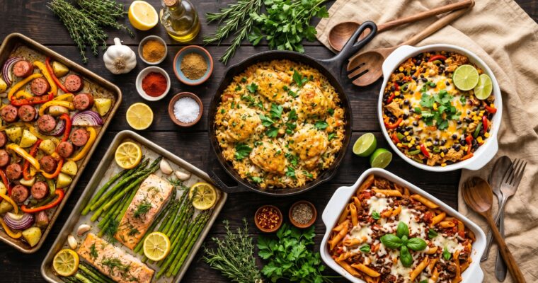 Easy Dump Dinner Recipes: One-Pan Meals That Cook Themselves
