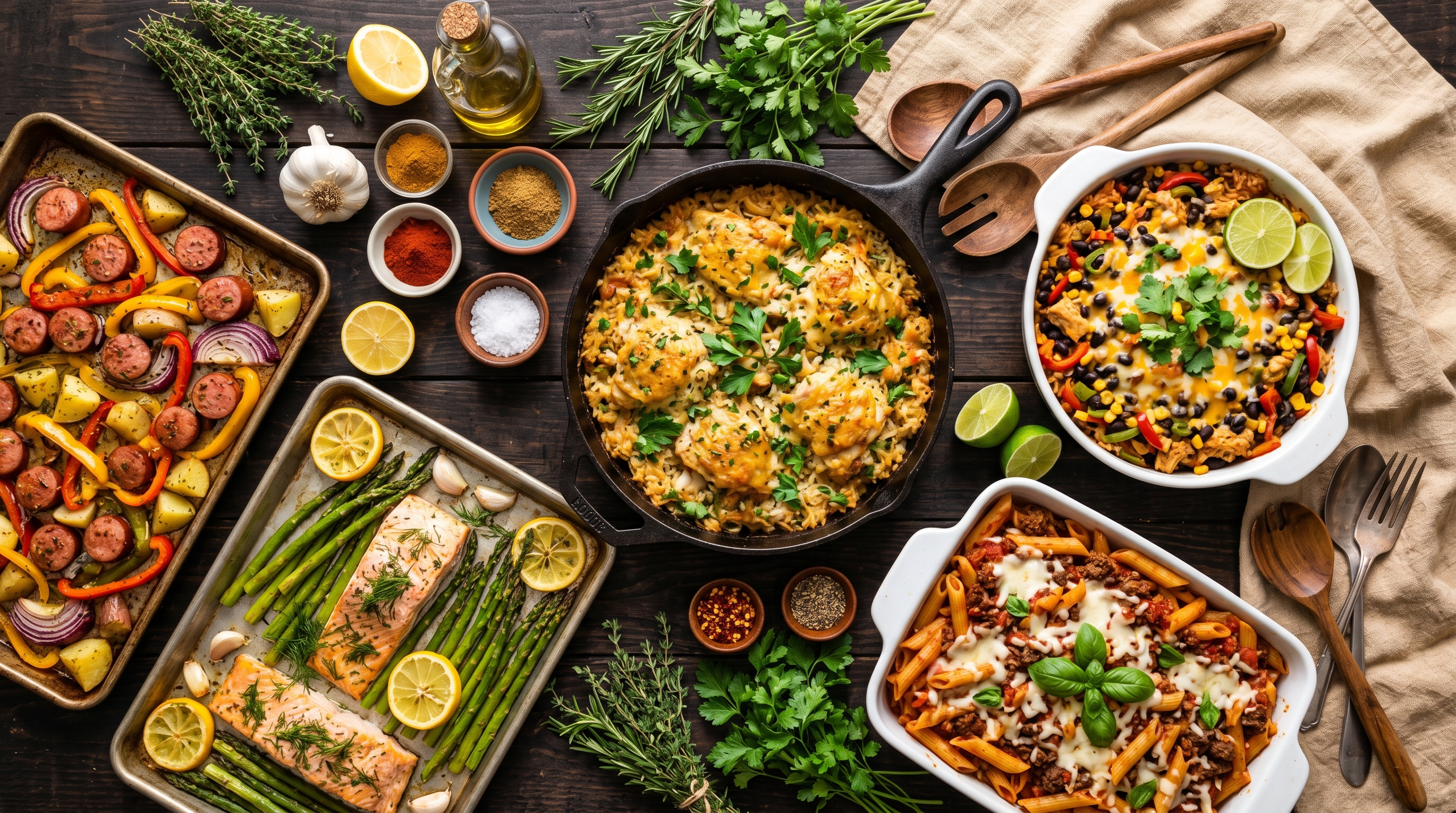 Easy Dump Dinner Recipes: One-Pan Meals That Cook Themselves